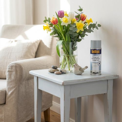 Festékspray, vintage festék világos szürke, shabby chic 400ml | Floristik24.hu