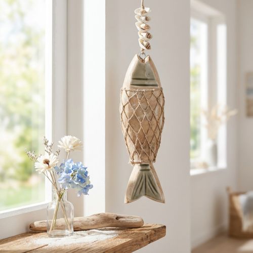 Deco hal, fa hal Deco, hal medál fa 21cm | Floristik24.hu