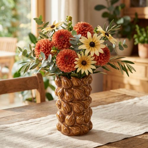 Virágváza kerámia váza Mediterrán Ø14cm H22,5cm | Floristik24.hu