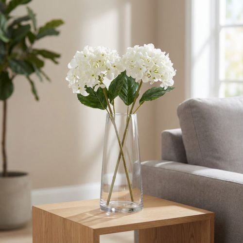 Műhortenzia virág elegáns, modern belsőépítészetbe, 80 cm, 2 darab | Floristik24.hu