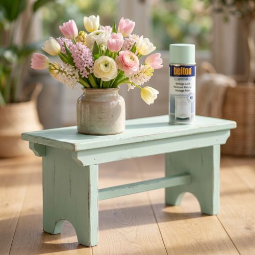 Festékspray, vintage festék világoszöld, shabby chic 400ml | Floristik24.hu