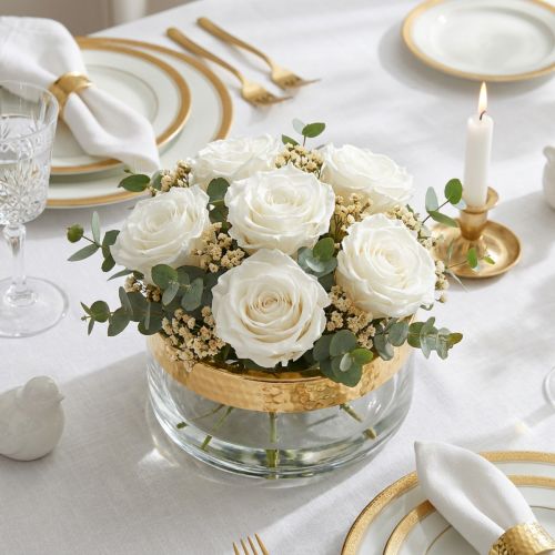 Infinity Roses Large Ø5,5-6cm Fehér 6 db | Floristik24.hu
