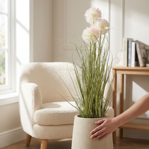Művirág dekoratív gömbvirág allium díszhagyma műhagyma 78cm | Floristik24.hu