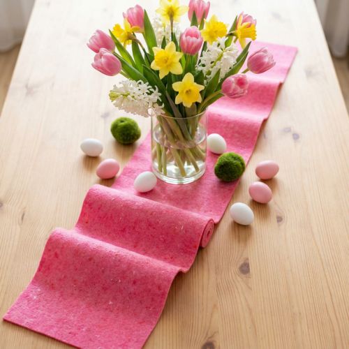 Rózsaszín filc szalag 15cm 5m | Floristik24.hu