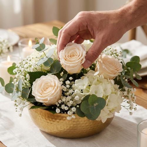 Rózsafejek, tartósított virágok elegáns virágdíszekhez, 5 cm, 6 darab | Floristik24.hu