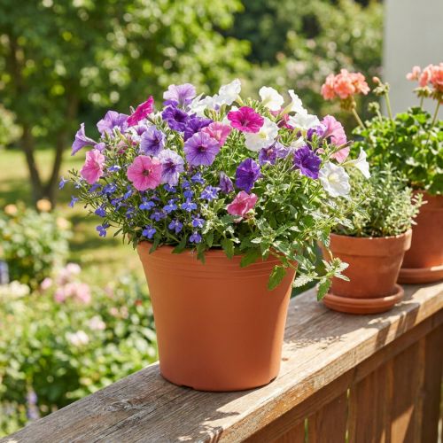 „Irys” műanyag terrakotta kaspó Ø17cm M14cm 1 db | Floristik24.hu