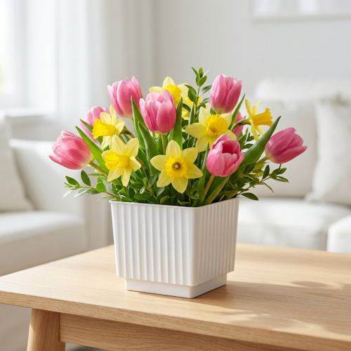 Virághabos kocka 6,5cm fehér 20 db | Floristik24.hu