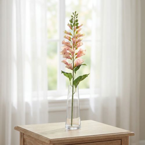 Műgyűszűvirág lazac művirág szár virág H90cm | Floristik24.hu