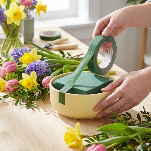 tételeket Ragasztószalag virágos habhoz Anchor Tape Green 12mm 50m