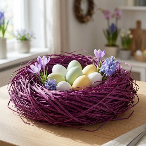 tételeket Dekoratív raffia natúr raffia raffia lila készítéséhez 300g