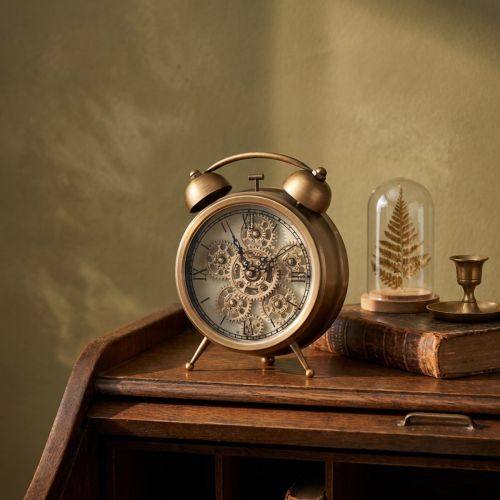 Steampunk óra római számokkal ébresztőóra 23x8x29,5cm | Floristik24.hu