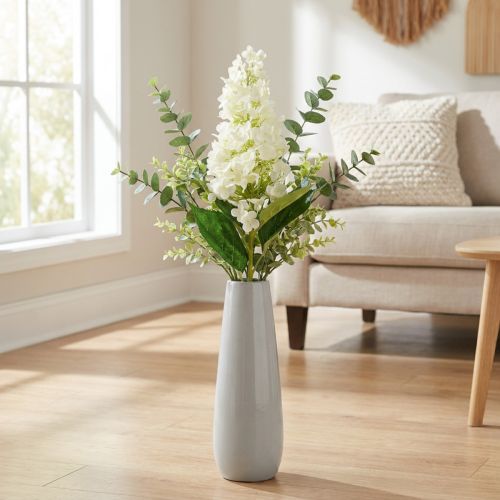Panicle hortenzia krém fehér mesterséges hortenzia selyemvirág 98cm | Floristik24.hu