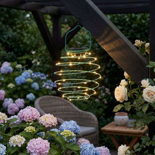 Napelemes kert világoszöld 22cm 25 LED-del meleg fehér | Floristik24.hu