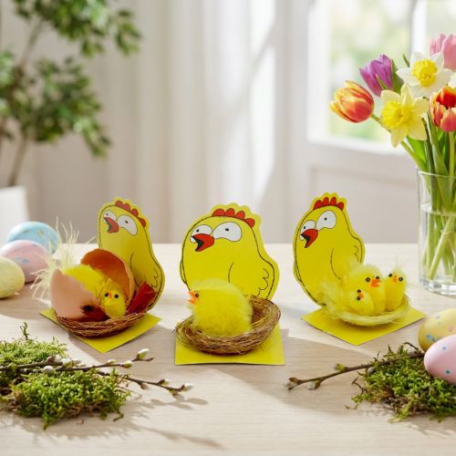 Zseníliacsibék fészekkeverékben Ø 5,5cm 3db | Floristik24.hu