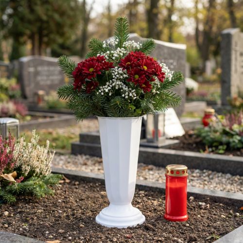 tételeket Állítóváza Szwed fehér Ø19cm