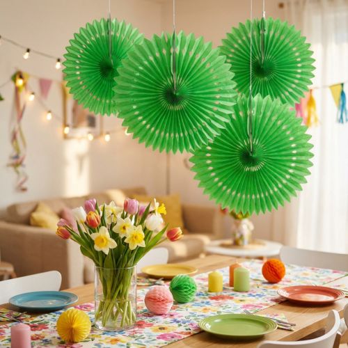 Méhsejt papír virágzöld Ø40cm 4db | Floristik24.hu