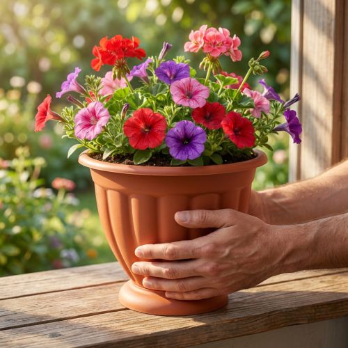 tételeket Cserép talppal Ø21cm M18cm