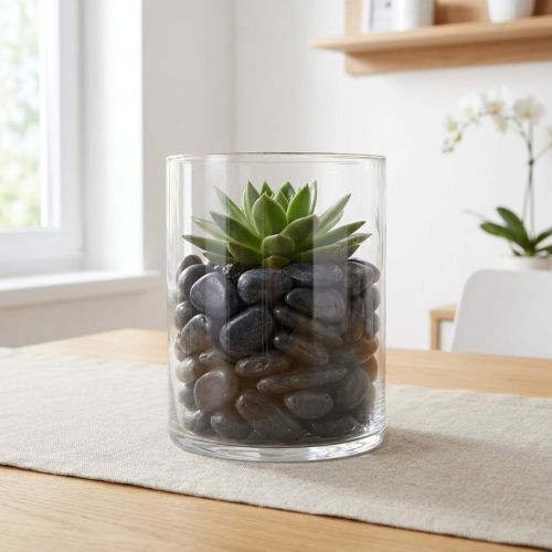 Fekete folyami kavicsok 20mm - 40mm 5kg | Floristik24.hu