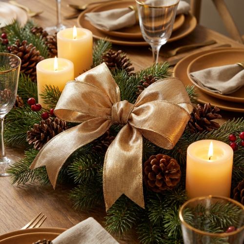 tételeket Deco szalag arany drótéllel 40mm 25m