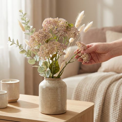 Díszítő ágú sedum növény világos rózsaszín 58cm | Floristik24.hu