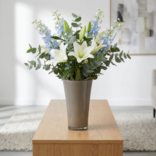 tételeket Váza "Fizzy" platinaszürke Ø28,5cm H45cm 1 db