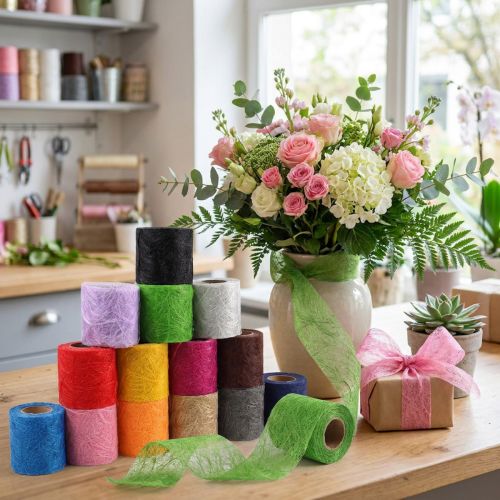 8 cm-es, 25 méteres polár anyagból, vegyes színekben | Floristik24.hu