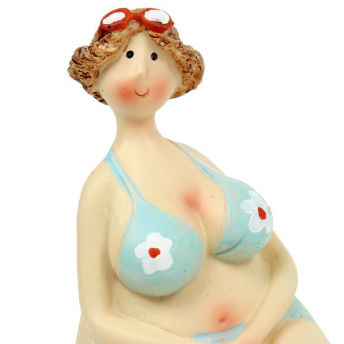 Floristik24 Női bikini szélű zsámoly nyári dekorációval 15cm 2db