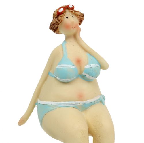 Floristik24 Női bikini szélű zsámoly nyári dekorációval 15cm 2db