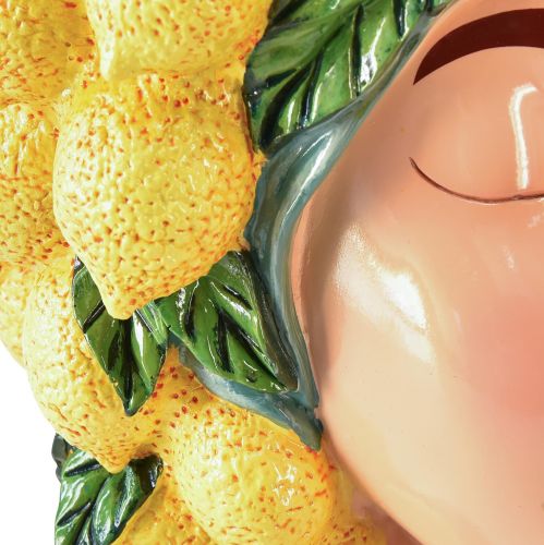 Floristik24 Női mellszobor cserepes citromdísz mediterrán H29cm