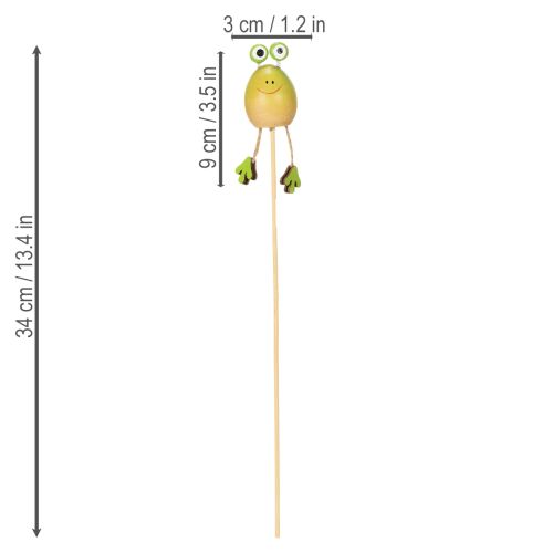 tételeket Békakerti karók növénycserepek tavaszi vagy nyári díszítéséhez, 34 cm, 6 darab