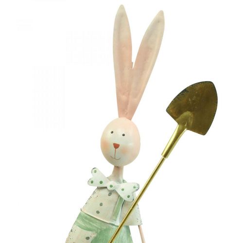 Floristik24 Tavaszi dekorációs nyulak fém nyúlpárból H48cm