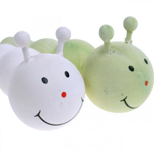 Floristik24 Tavaszi dekoráció, fa hernyó, kerti dekoráció, rovarok, díszhernyó 4 db