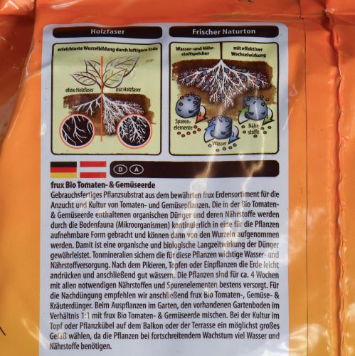 Floristik24 Frux paradicsom és zöldségföld kerti talaj 18l
