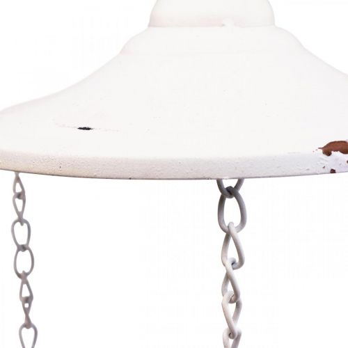 tételeket Függesztett dekoráció kopott elegáns dekoratív madáretető fehér Ø20cm