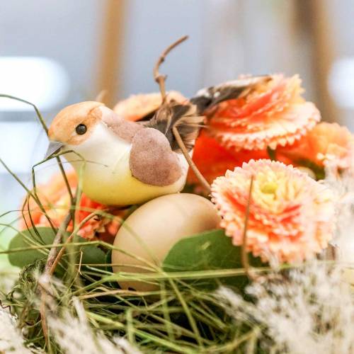 Floristik24 Százszorszép műbarack színű 24cm 2db