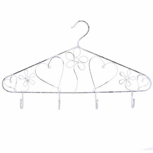 Floristik24 Dekoratív akasztós ruhaakasztó vintage akasztókkal 40x23cm