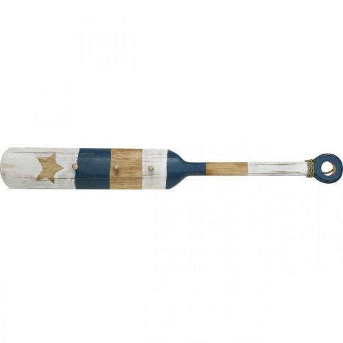 Floristik24 Szekrény fali dekoráció lapát Maritime Deco fa sötétkék 1m