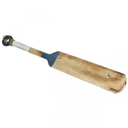 Floristik24 Szekrény fali dekoráció lapát Maritime Deco fa sötétkék 1m