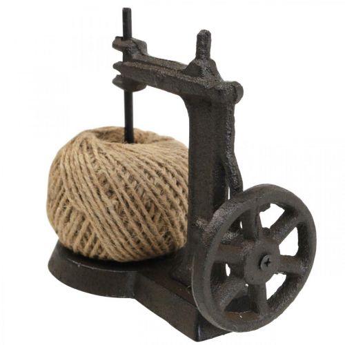 Floristik24 Cérnatartó dekoratív varrógép öntöttvas 17x10x5cm