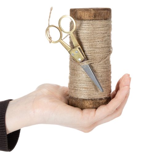 tételeket Fonalorsó díszes ollóval Ø6,5cm M15cm 2db Vintage stílusú