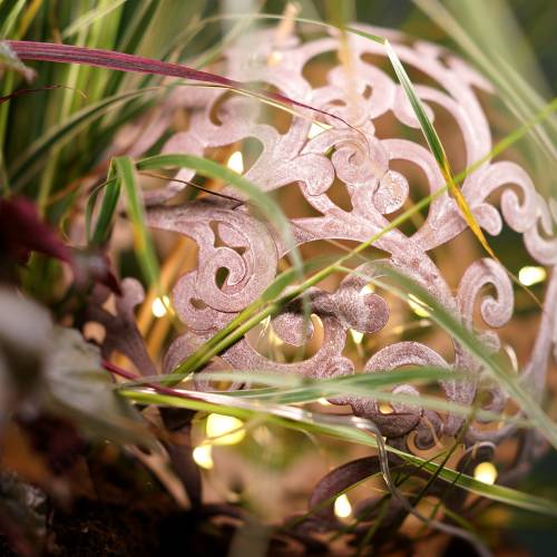 Floristik24 Kerti dekoráció, fém golyós rostély Ø14cm