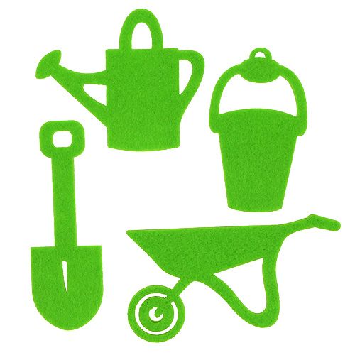 Floristik24 Kerti szerszámok filc zöld 24 db