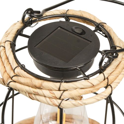 tételeket Kerti Lámpás Solar Kerti Lámpa Fém Fekete Ø17cm