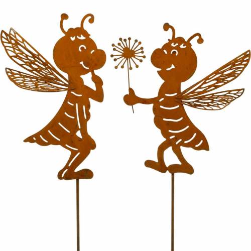 Kerti dugó méh rozsdamentes acél kerti dekoráció rugós dekoráció 2db