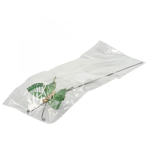 Floristik24 Kerti karó fém pillangó zöld arany 12x10/46cm