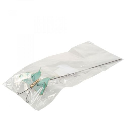 Floristik24 Kerti karó fém pillangó türkiz arany 12×10/46cm