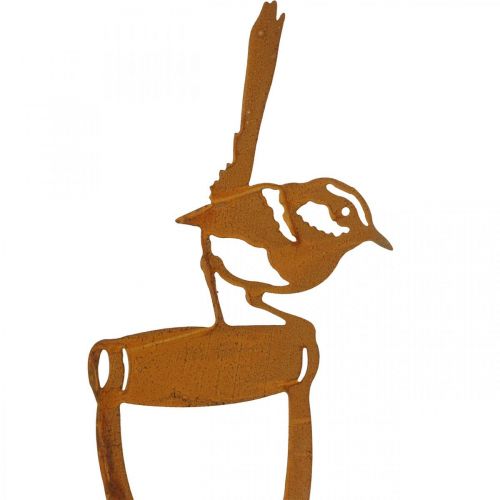 Floristik24 Patina kerti karómadár lapátnyélen 46,5 cm