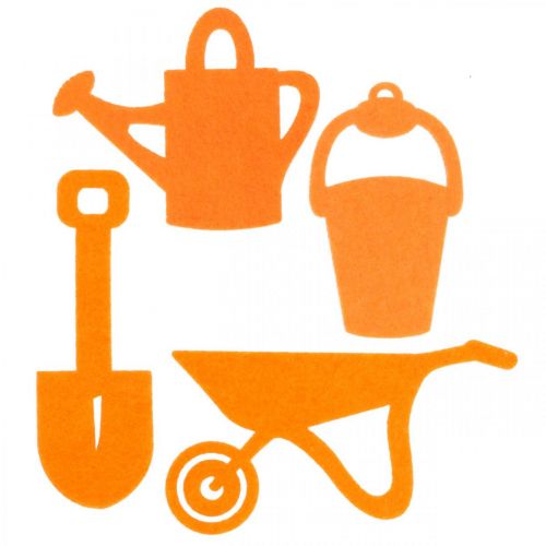 Kerti szerszám filc narancs 24 db