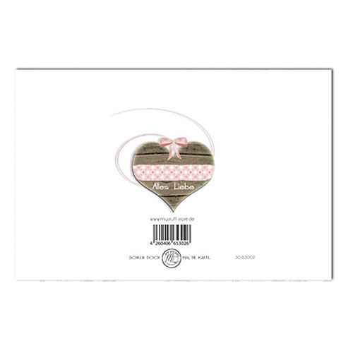 Floristik24 "Alles Liebe" születésnapi üdvözlőlap 6db