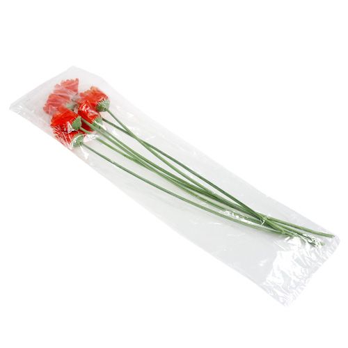 Floristik24 Gerbera Orange Ø10cm L55cm 6db